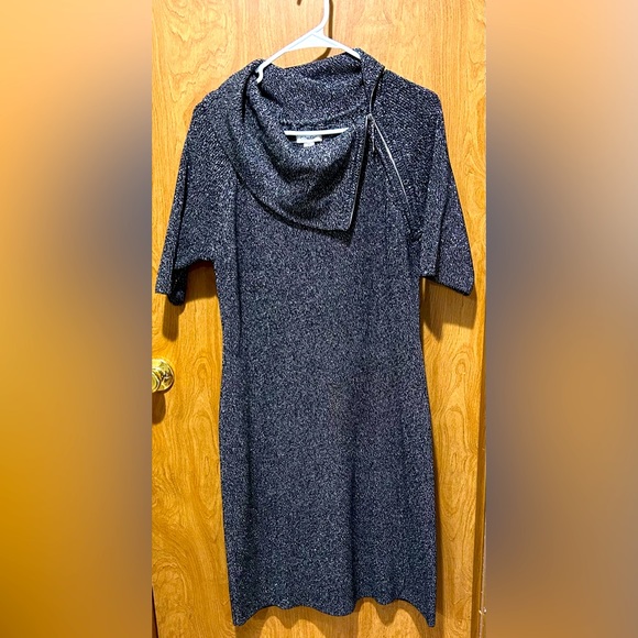 Calvin Klein Black Sparkle Sweater Dress Size L - Picture 1 of 2